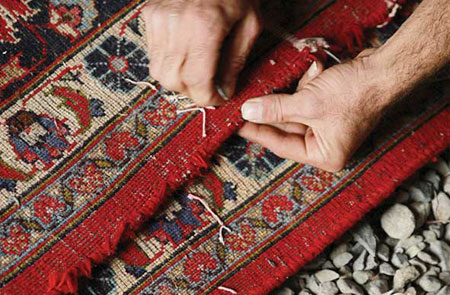 عیوب فرش خوردگی فرش زدگی اشکال