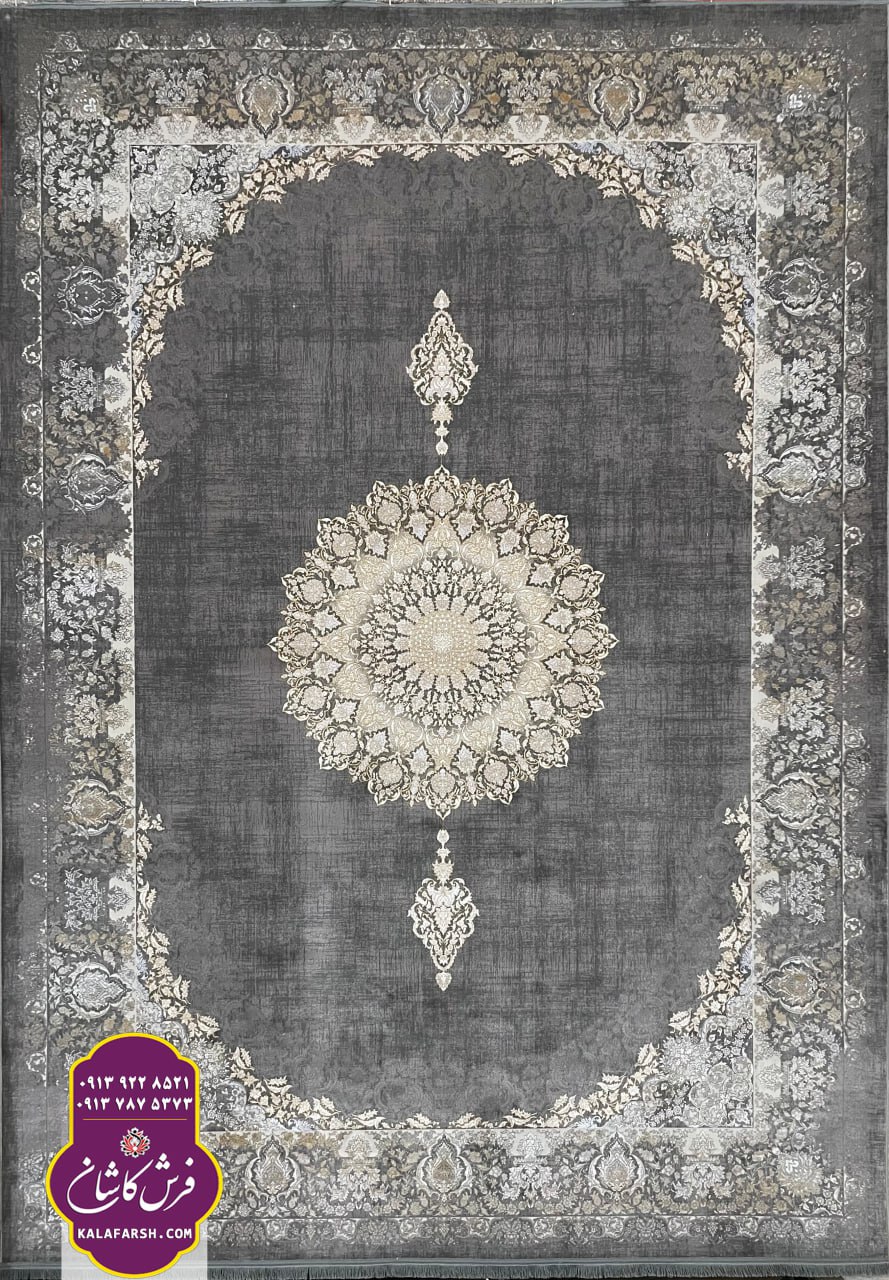 فرش کاشان طرح جیران برجسته 1200 شانه