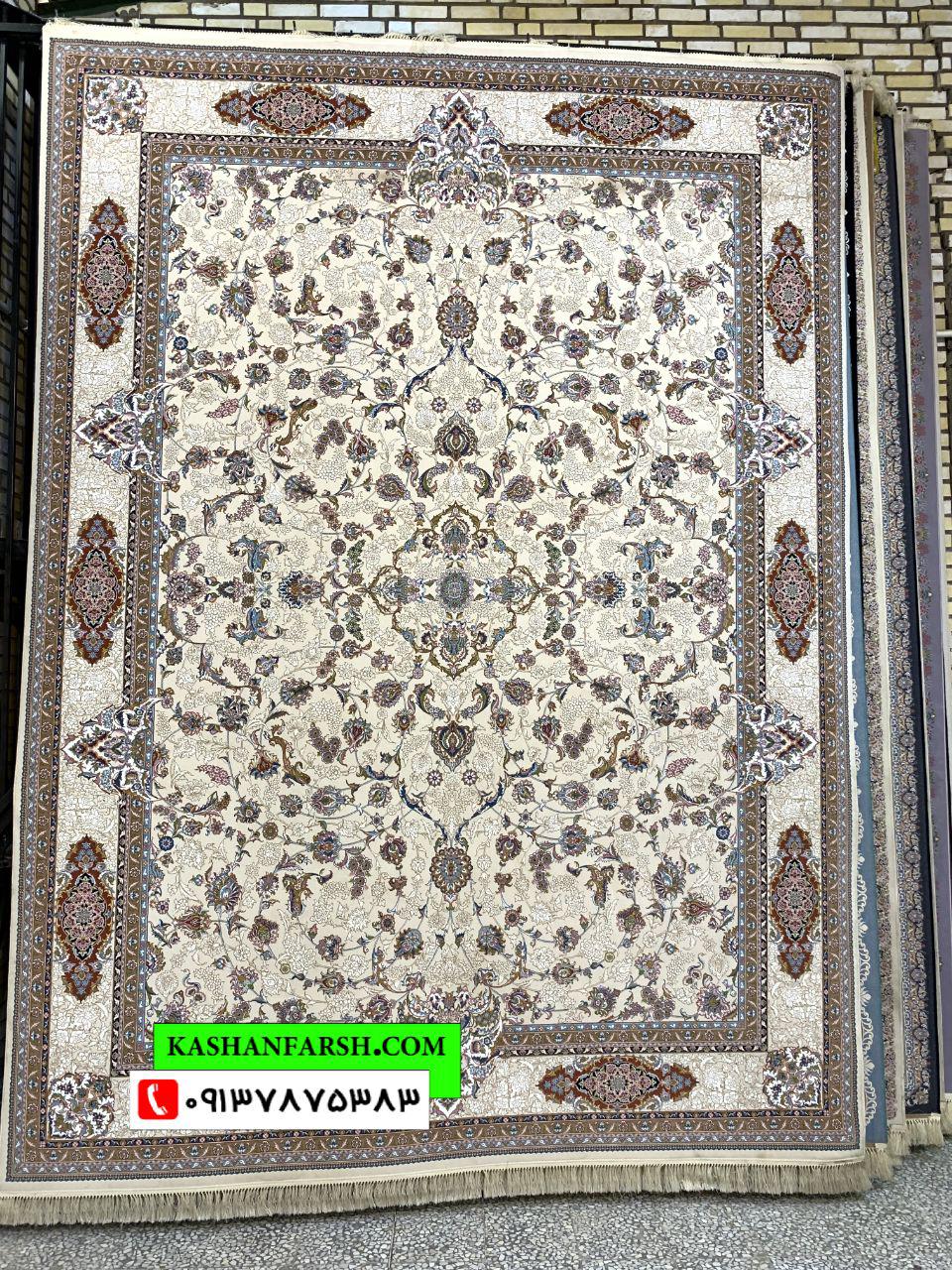 فرش افشان اصفهان 1000 شانه برجسته